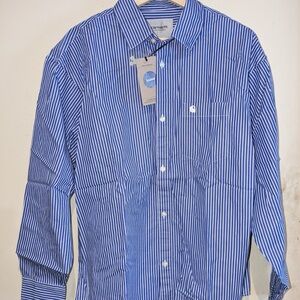 Carhartt Blue Casual Button Down Shirt nwt